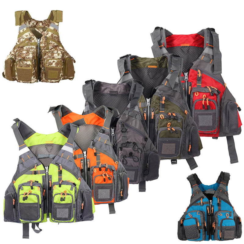 Fishing Boat Trailer - Colete de Pesca Multifuncional com Bolsos