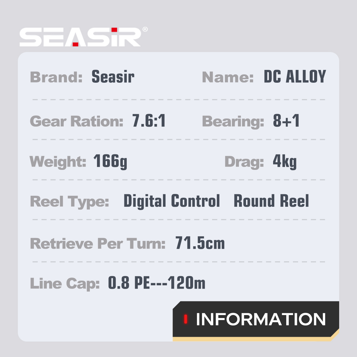 Carretilha de Pesca SEASIR DC  - Kastking Reel Zephyr avaliação e preço